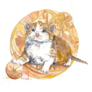 Watercolour Print Marmalade