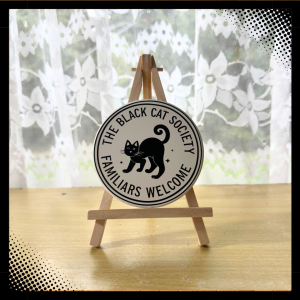Wall Sign - Black Cat Society