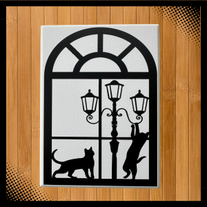 Wall Sign - Window with Lamppost